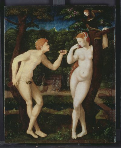 Adam and Eve by French School